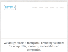 Tablet Screenshot of elementkcreative.com